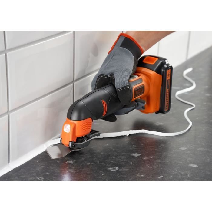 Black & Decker BDCOS18N-XJ 18V Cordless Multi-Tool - Battery Not Included - 18 Accessories