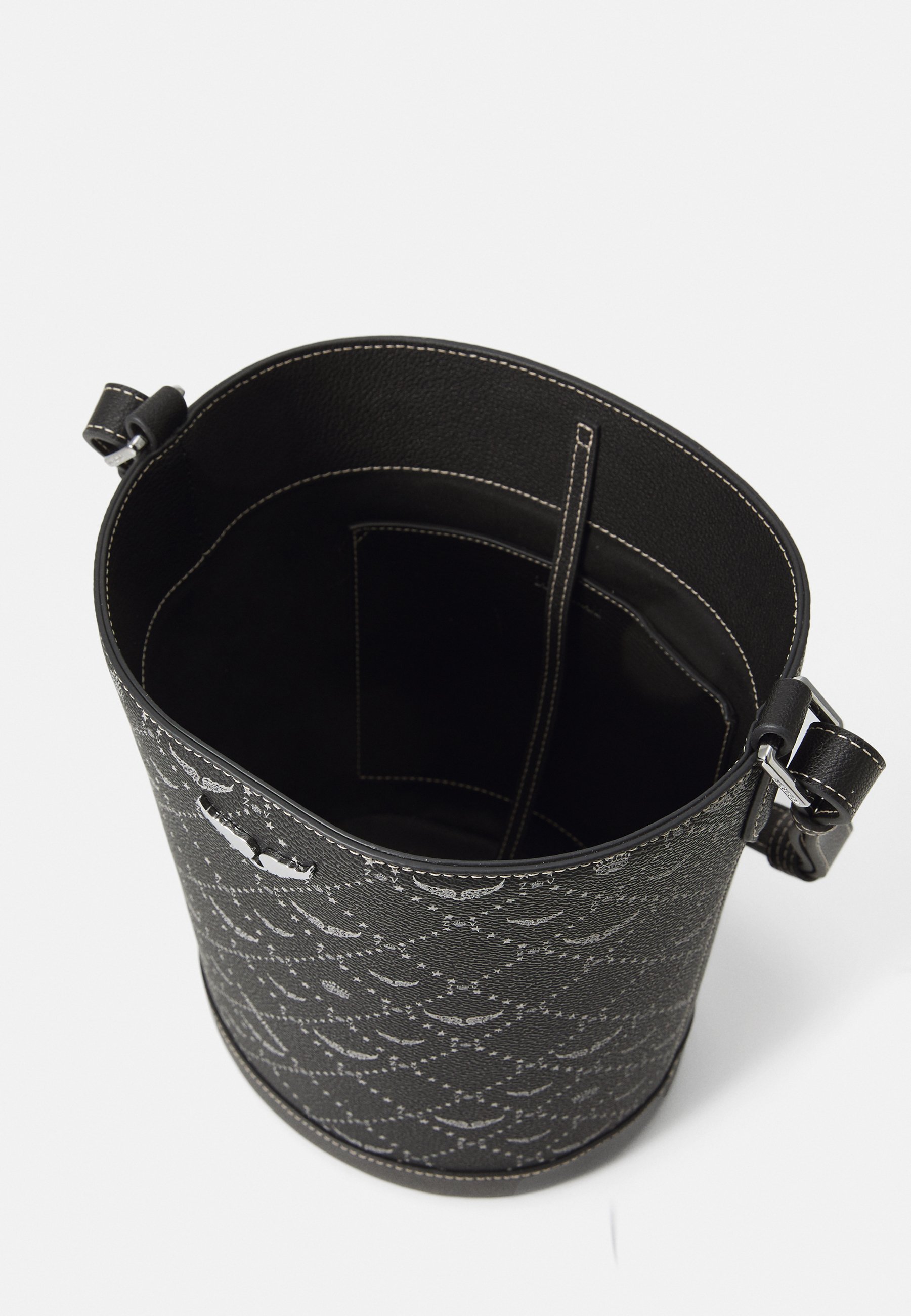 Zadig & Voltaire BUCKET MONOGRAM - Handtas - zwart