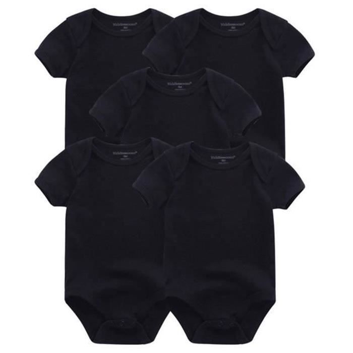 Pijamas para bebé niña FUNMOON, mamelucos a rayas de alta calidad, paquete de 5 unidades, ropa de verano para bebés - Foto a color