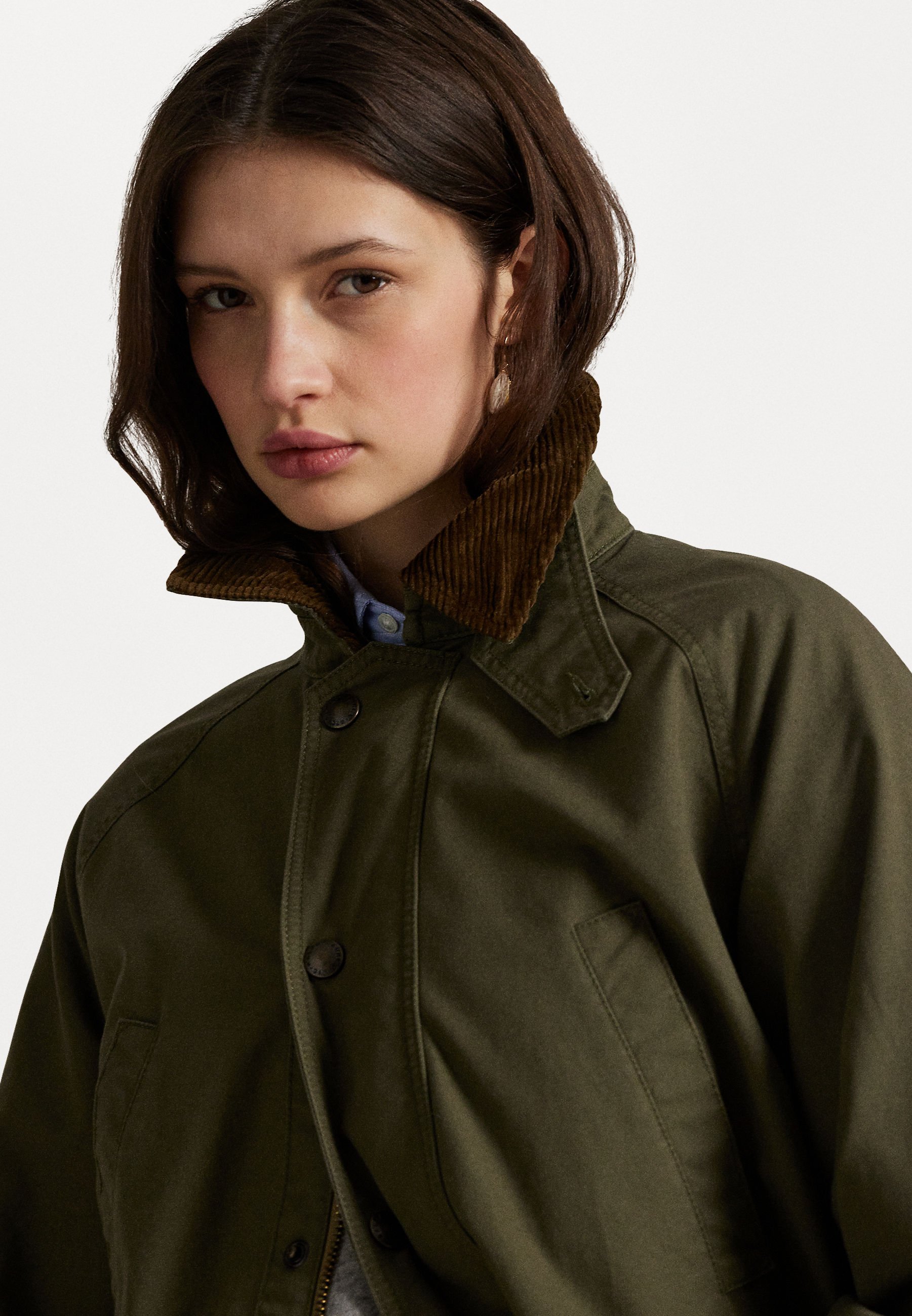 LEATHER PUFFIN JACKET - Letní bunda - black/white
