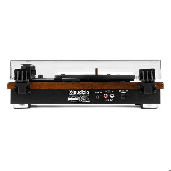 Audizio RP112AD Bluetooth Turntable with Input & Output - Acacia Color, Built-in Stereo Speakers