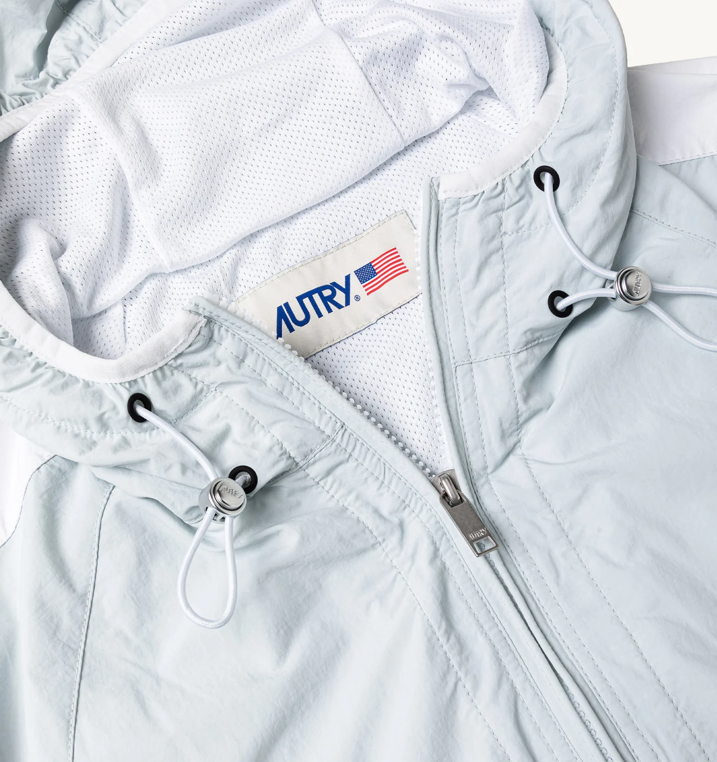 SININEN NYLON-ANORAKKI