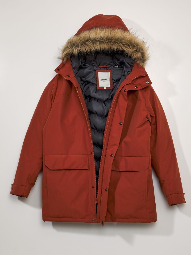 'Produkt' parka met capuchon - Oranje
