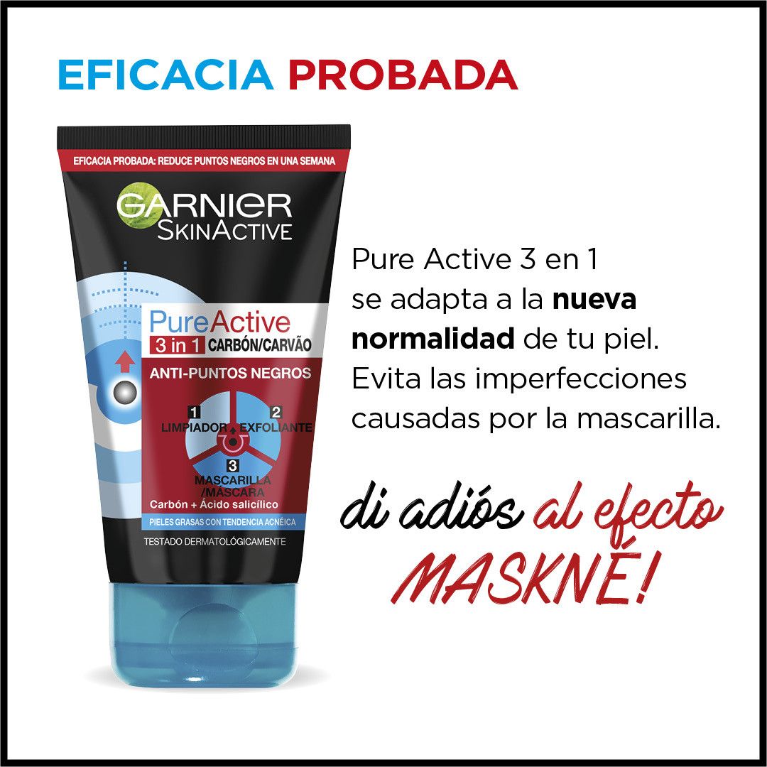 Pure Active 3-у-1 средство за чишћење лица са активним угљем Чишћење лица за мушкарце