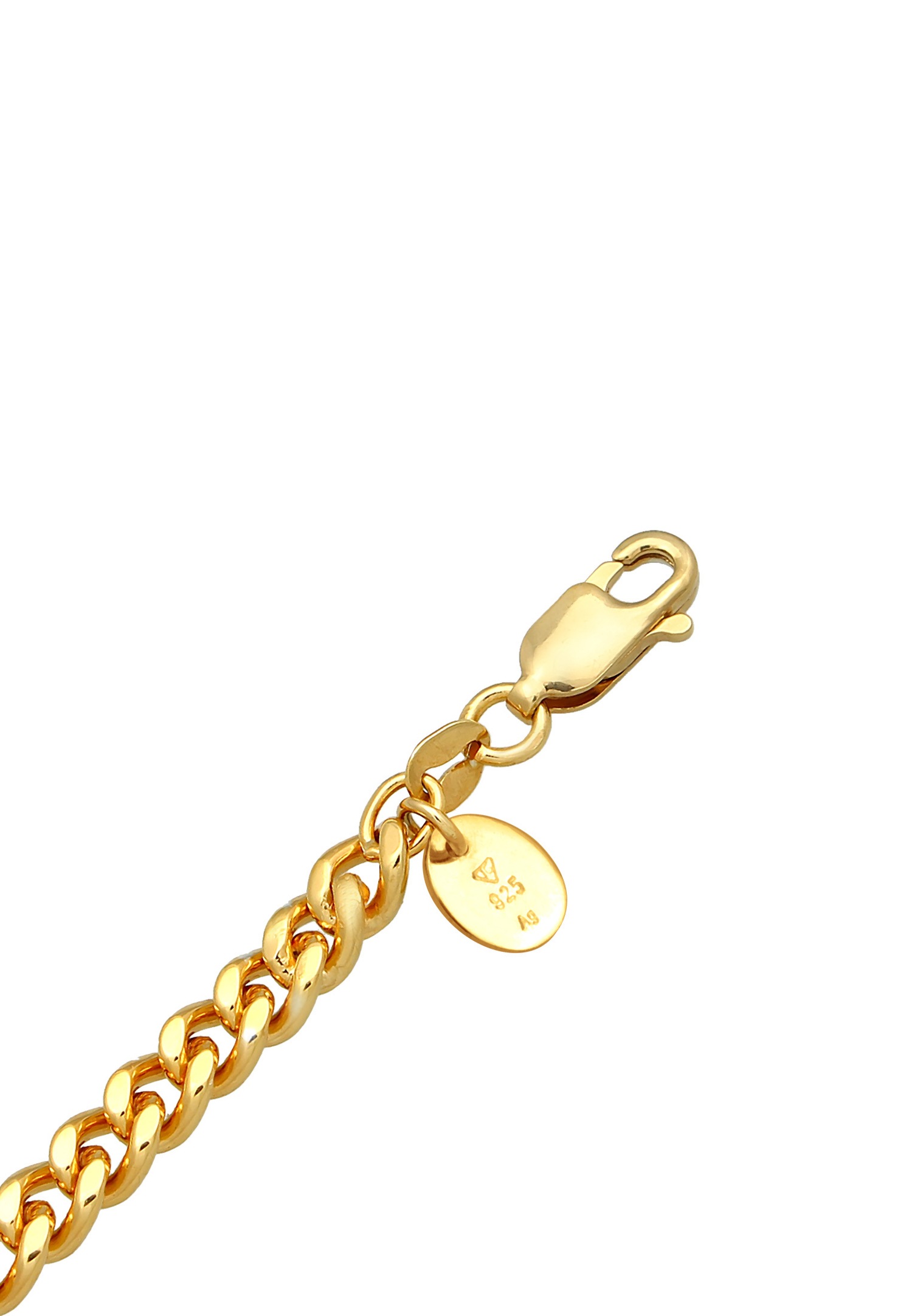 Elli PREMIUM Femmes Choker Classique Elégant avec Grenat pierres précieuses en argent sterling 925 plaqué or