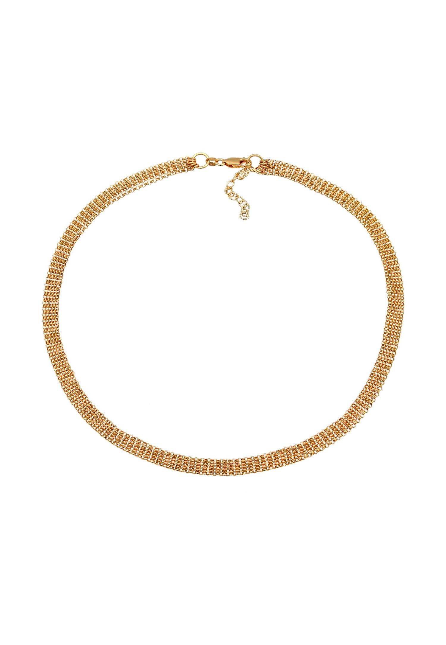 Elli Femmes Choker Maillons modernes en argent sterling 925