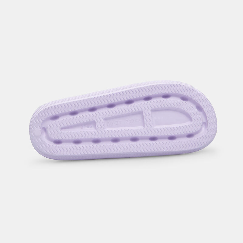 Damtofflor med platta remmar