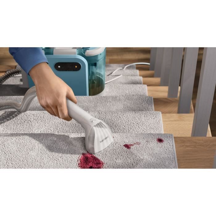 Limpiador de manchas PHILIPS XW3193/11 - Limpia diversas superficies textiles - Cepillo ancho - Autolimpieza
