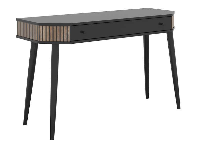 Toaletka Capri 120 cm z szufladą czarny/dąb flagstaff ciemny
