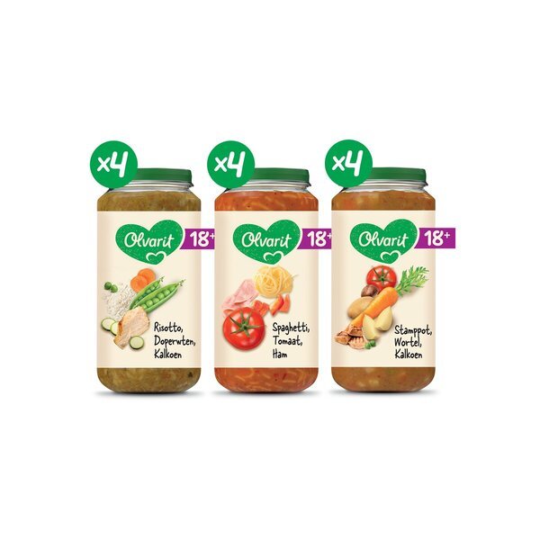Olvarit 18+M Meni za raznovrsne obroke<br>12 x 250g