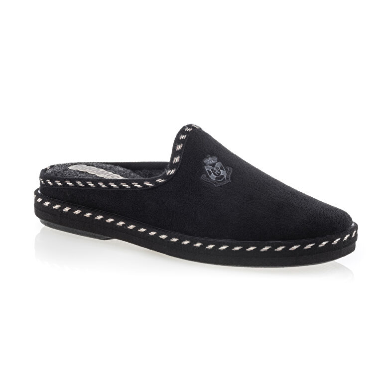 Pantuflas negras para hombre