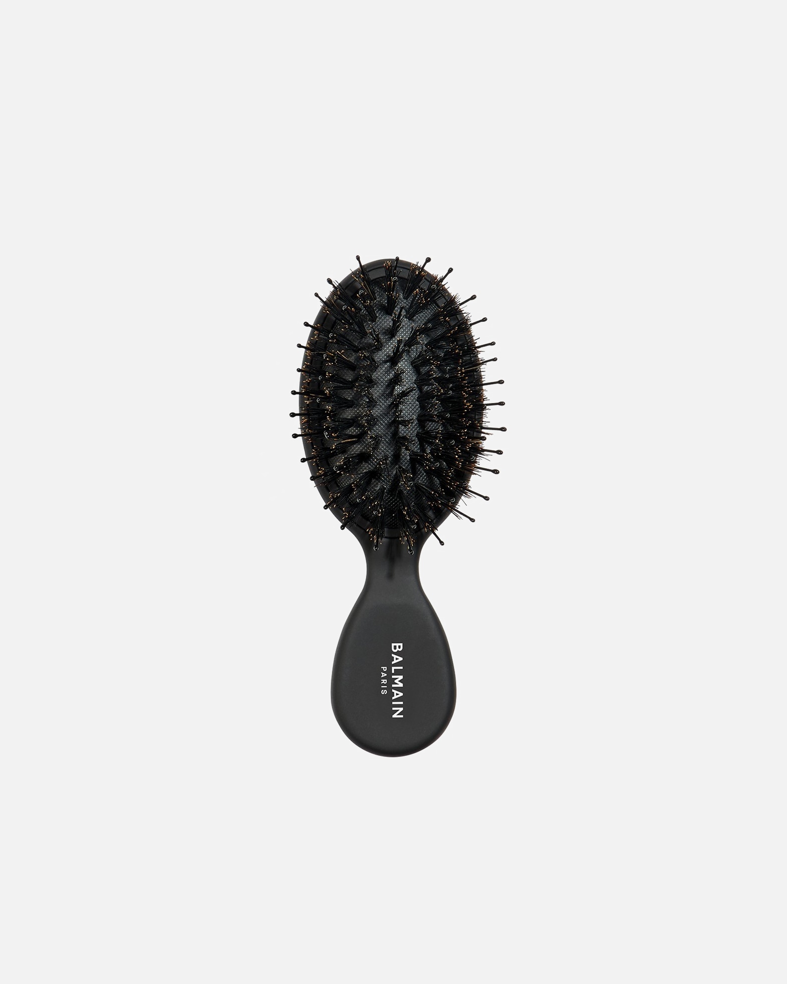 Balmain Hair Couture platte en paddle borstel mini multifunctionele spaborstel, 100% varkenshaar en nylon borstelharen – 1 stuk