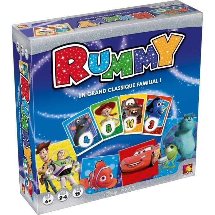 ASMODEE - Clásicos Disney - Juego de mesa Rummy de Disney