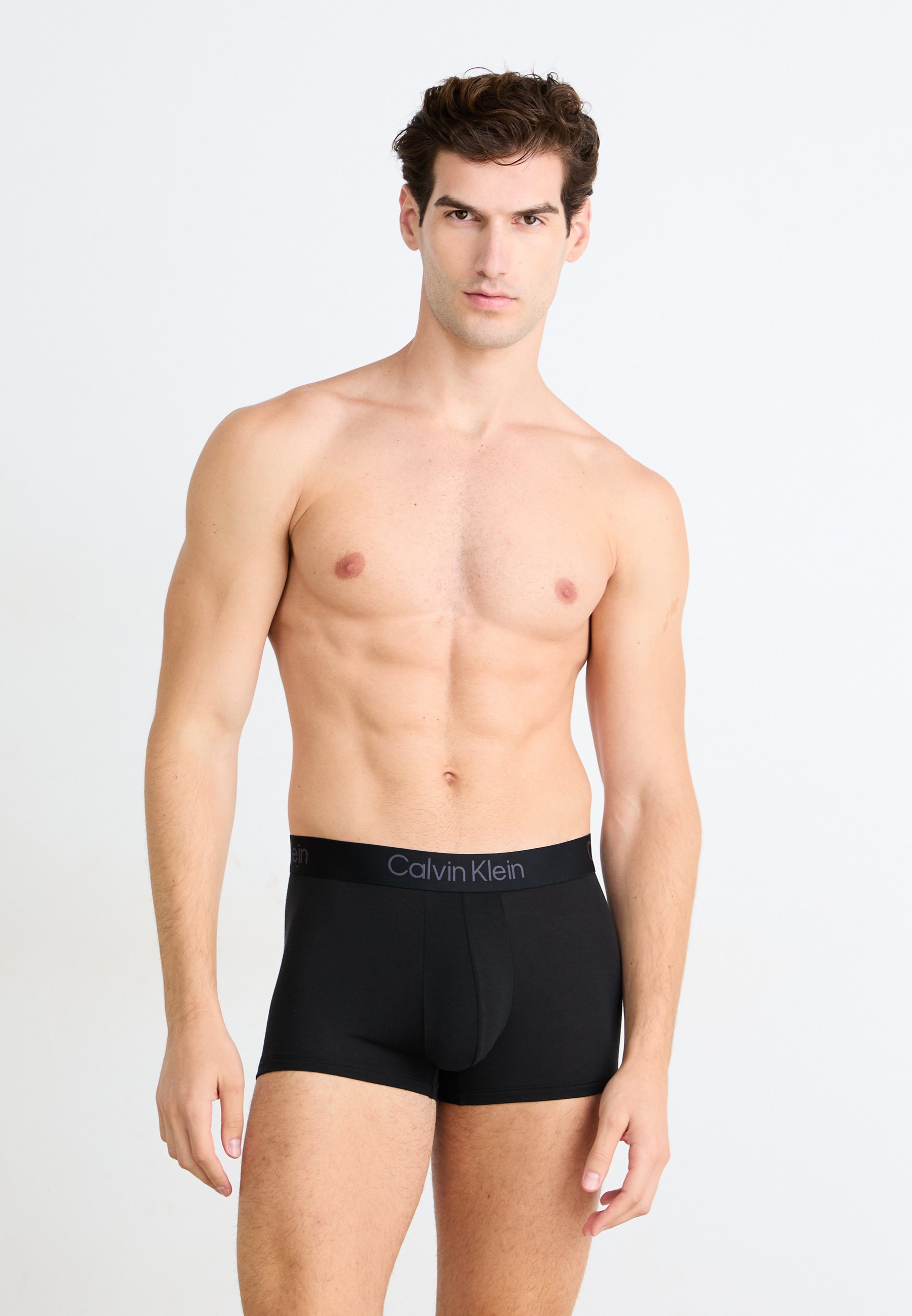 Calvin Klein Underwear TRUNK 3-PACK ULTRA SOFT MODAL - Broekjes - grijs gemêleerd/zwart/shoreline