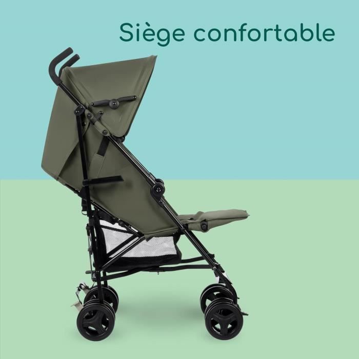 BEBECONFORT RAINBOW Stroller, 2nd stage, lightweight, easy folding, multi-position, 6 months to 4 years, up to 22 kg, Mineral Green