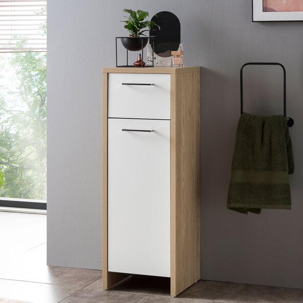 Fano 340 onderkast, licht eiken/krijtwit