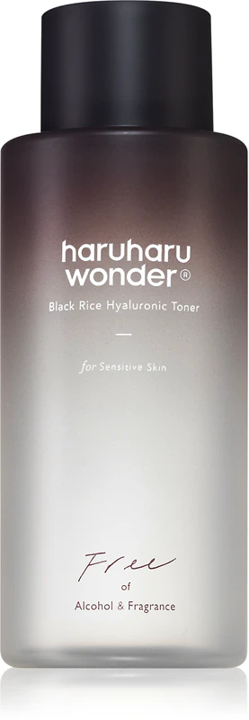 Haruharu Wonder Black Rice Hyaluronic Essence, een geconcentreerde tonic die de huid regenereert en vernieuwt.