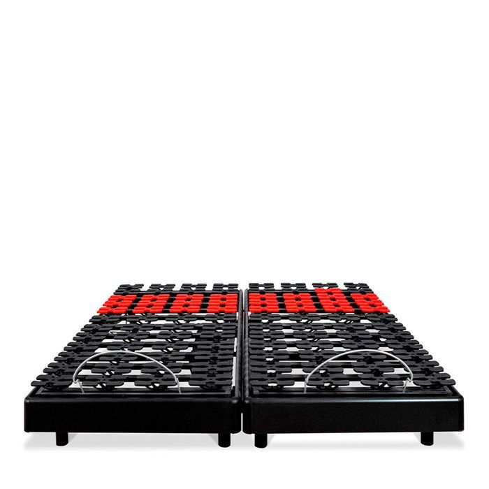 Juego de 2 bases de cama eléctricas Superflex de 2x90x200 cm con somier de láminas.