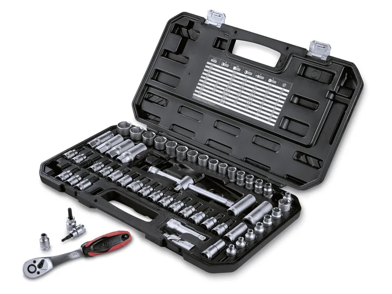 Conjunto de Brocas e Brocas PARKSIDE® de 3/8 polegadas, 65 peças