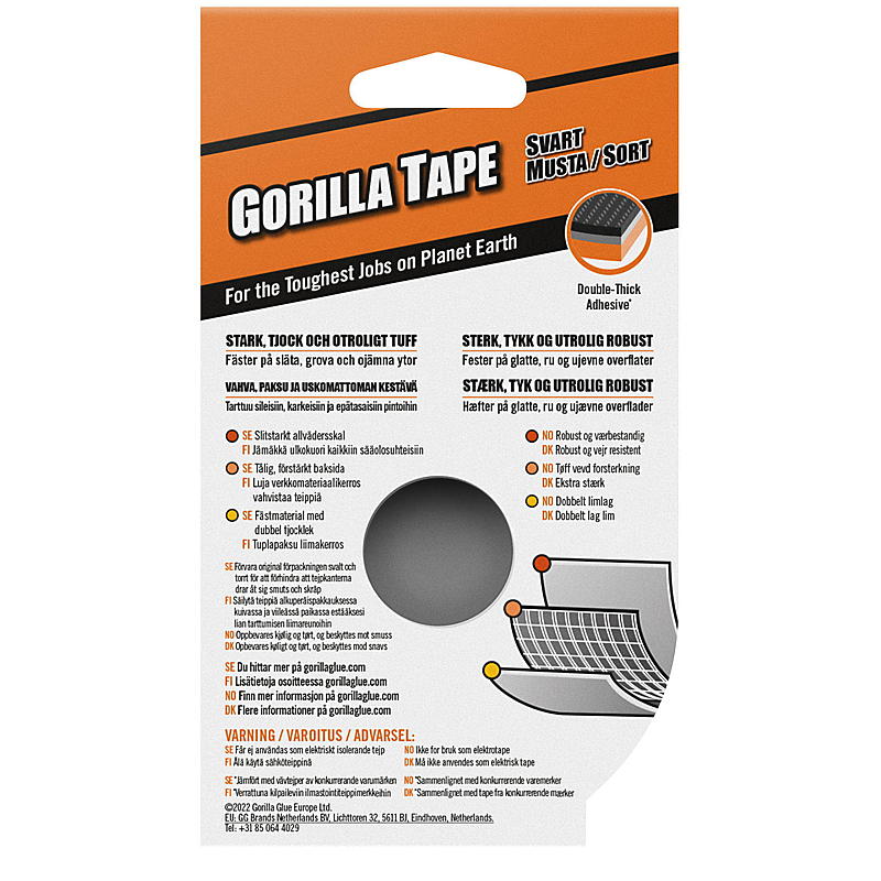 Gorilla Tape praktisk rulle 25 mm, 9,14 m, Gorilla