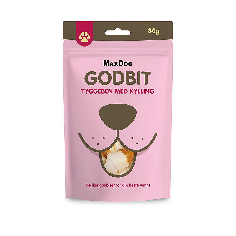 MaxDog Kauwbot 80 g, met kip MaxDog