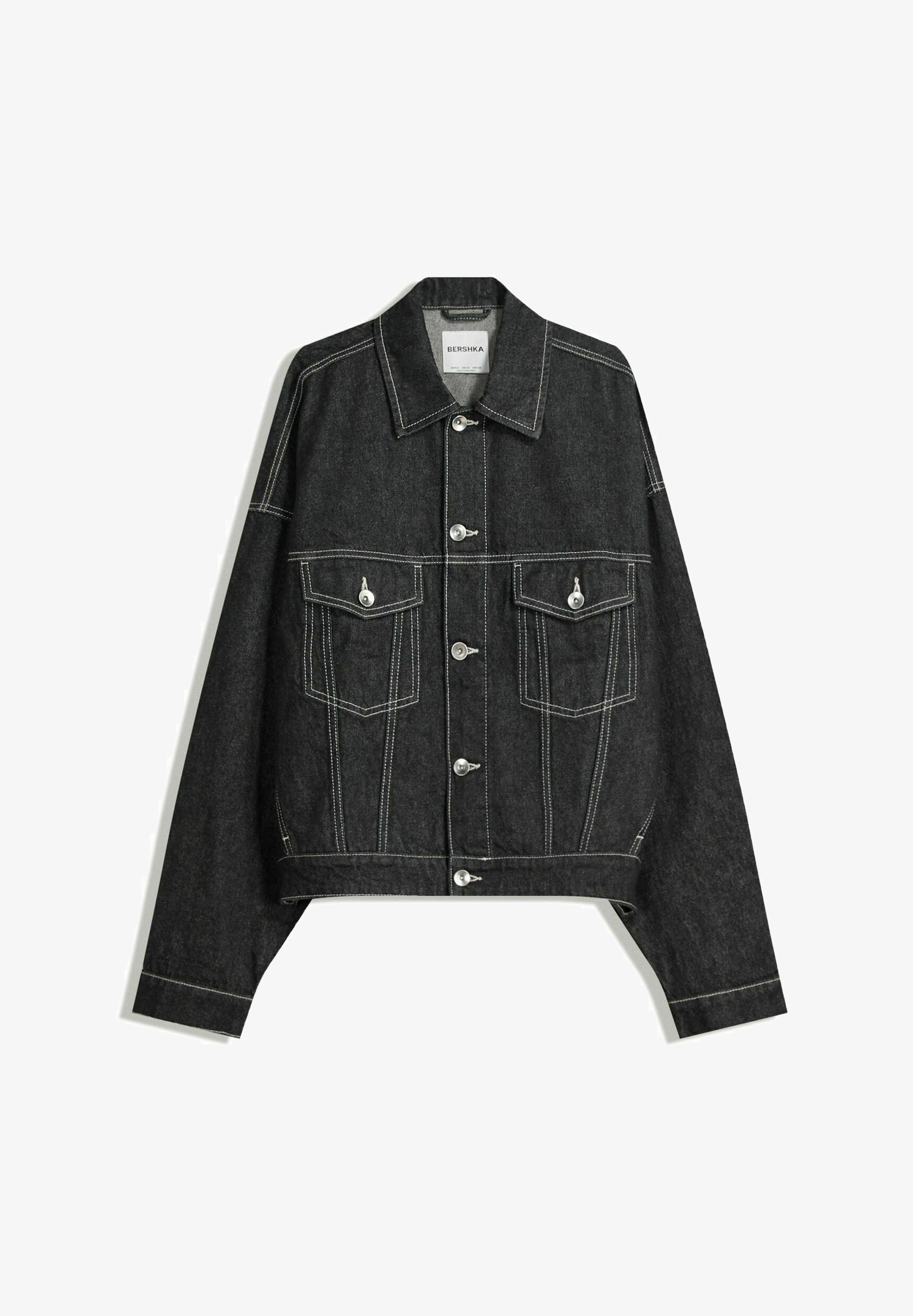 Veste en jean Bershka - noire