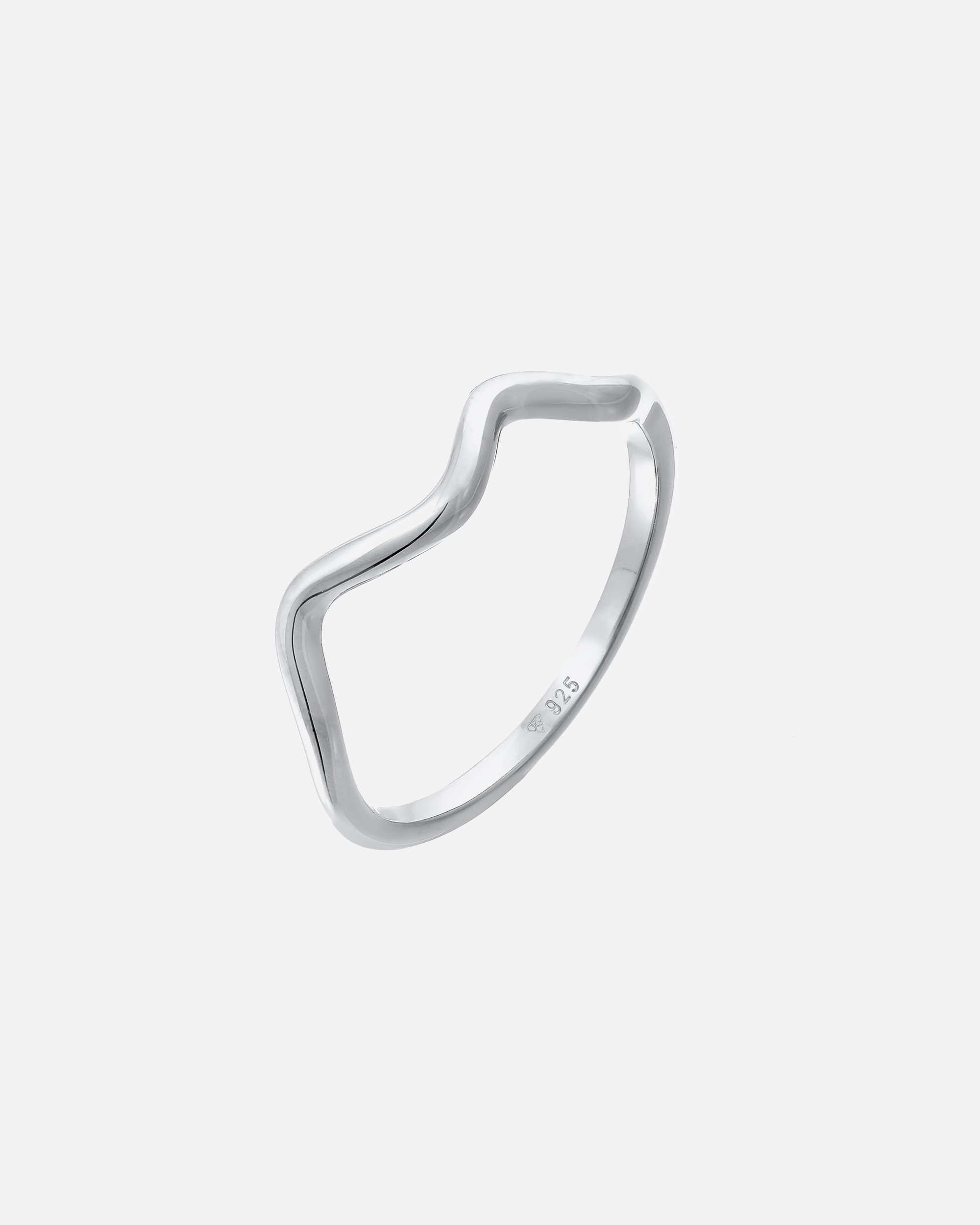 Elli Femmes Vagues Minimaliste Géo Tendance en Argent Sterling 925