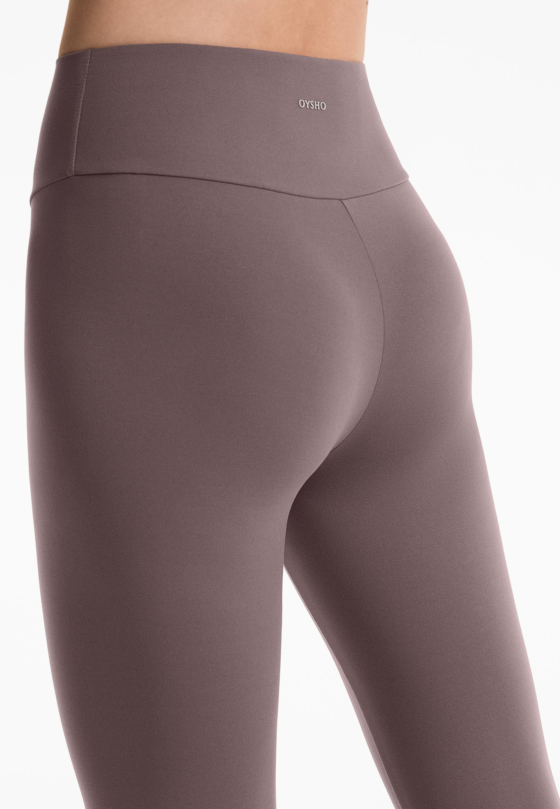OYSHO COMFORTLUX HIGH-RISE ENKELLENGTE - Leggings - gemêleerd lichtbruin
