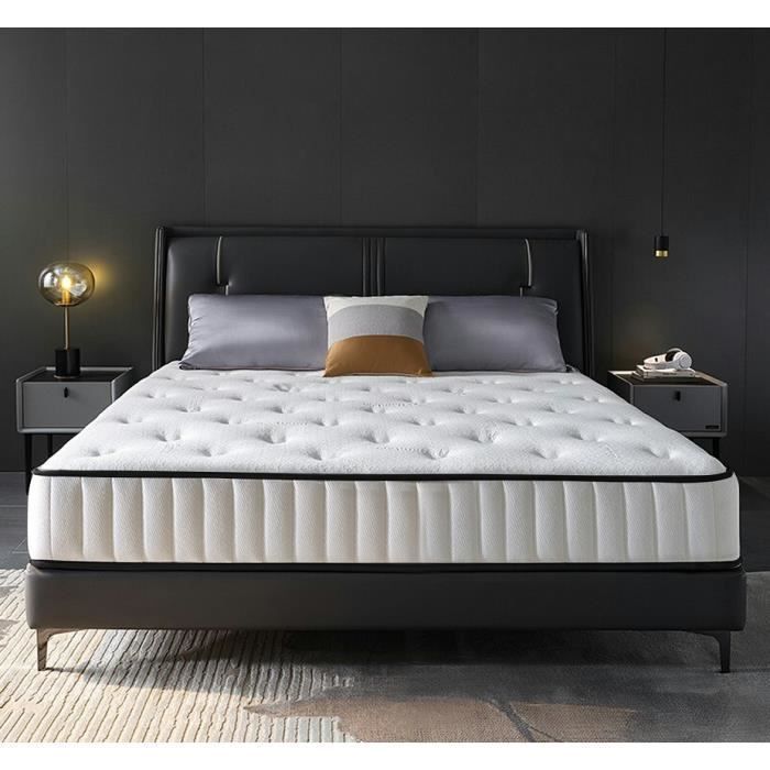 Materasso di lusso in memory foam 140x190 Memo - Spessore 22 cm - 7 zone di comfort in memory foam adattivo