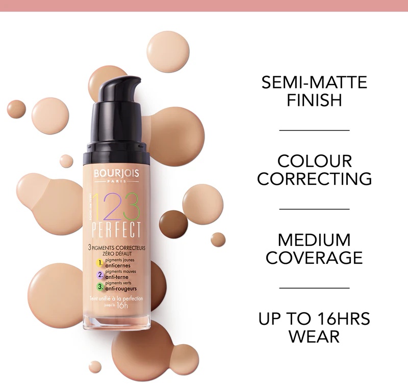 Tekoči puder Bourjois 123 Perfect za popoln videz