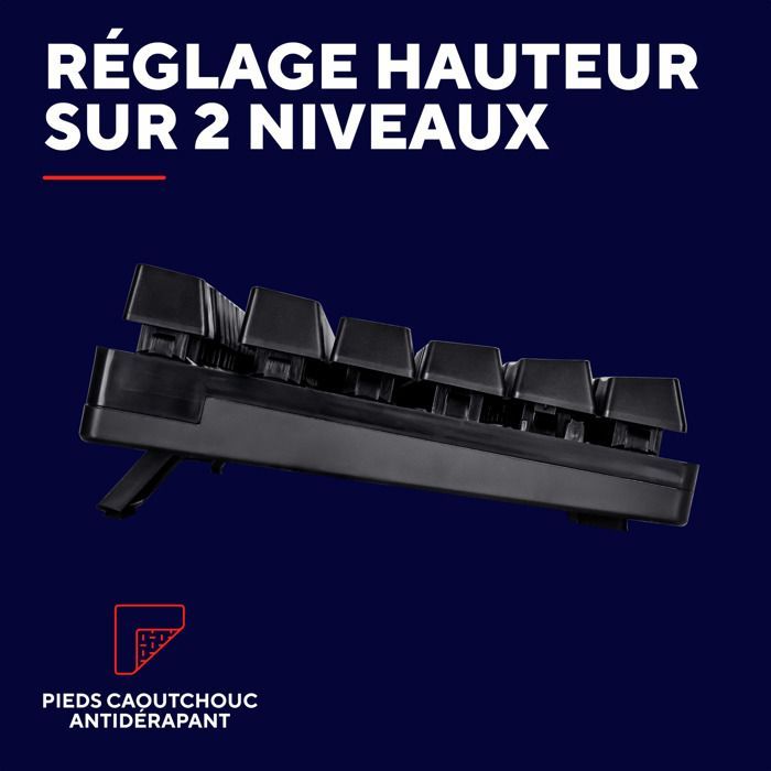 Trust Gaming GXT 835 Azor Clavier Gamer Filaire AZERTY Français, Éclairage LED Arc-en-Ciel, Mode Jeu, 8 Touches Anti-ghosting - Noir