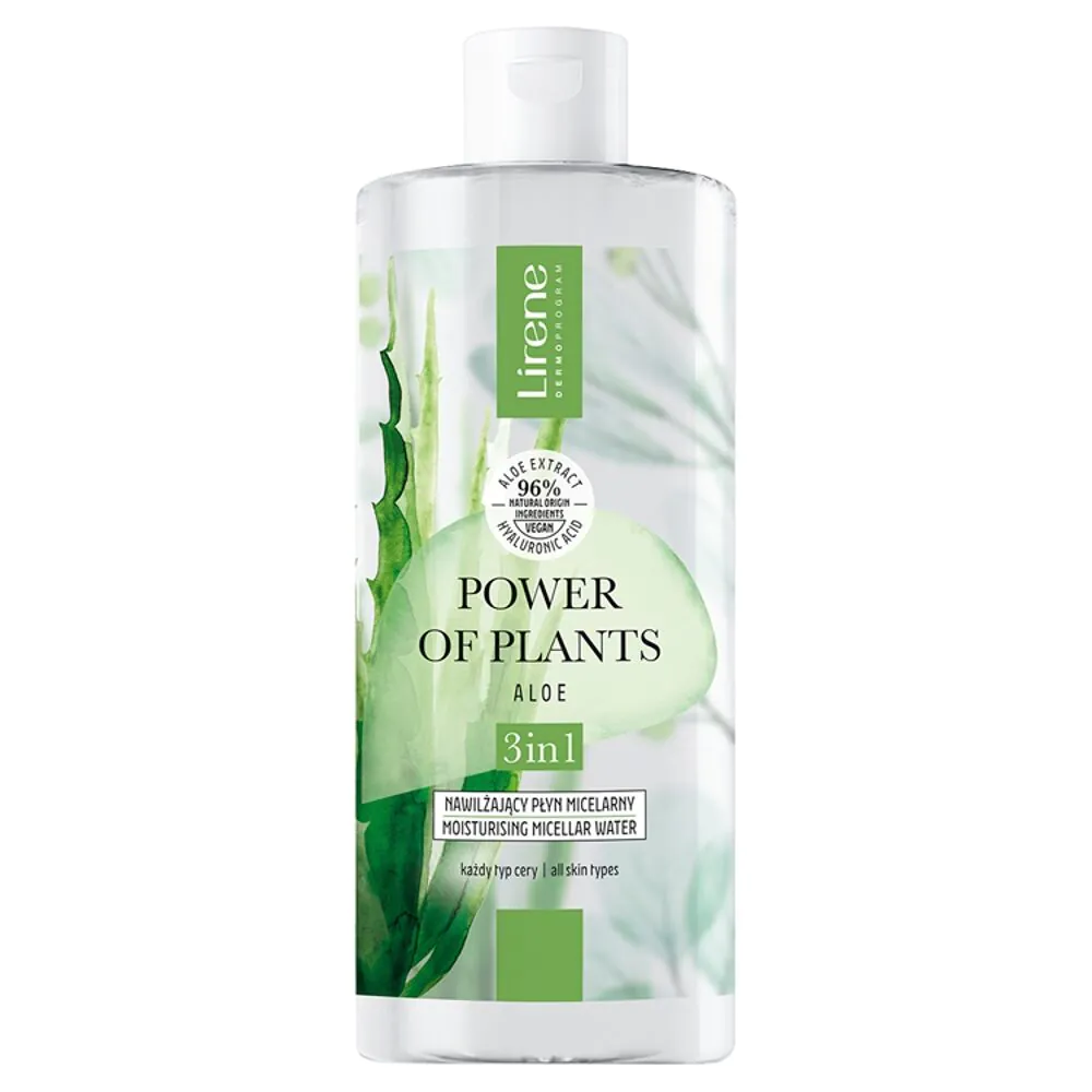 Lirene Power Of Plants Aloes Nawilżający płyn micelarny 3w1