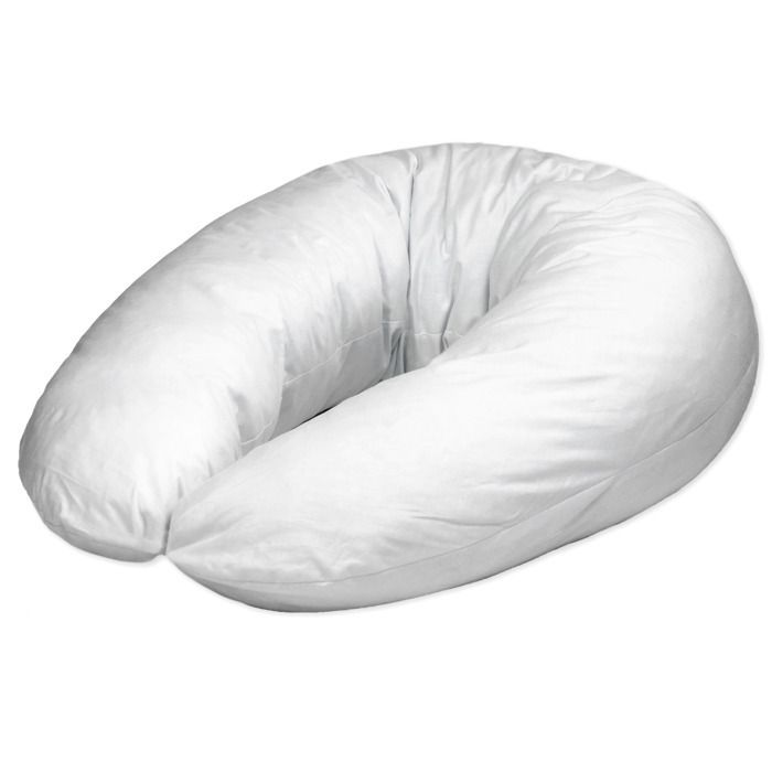 Almohada de lactancia y embarazo - Almohada de maternidad XXL blanca
