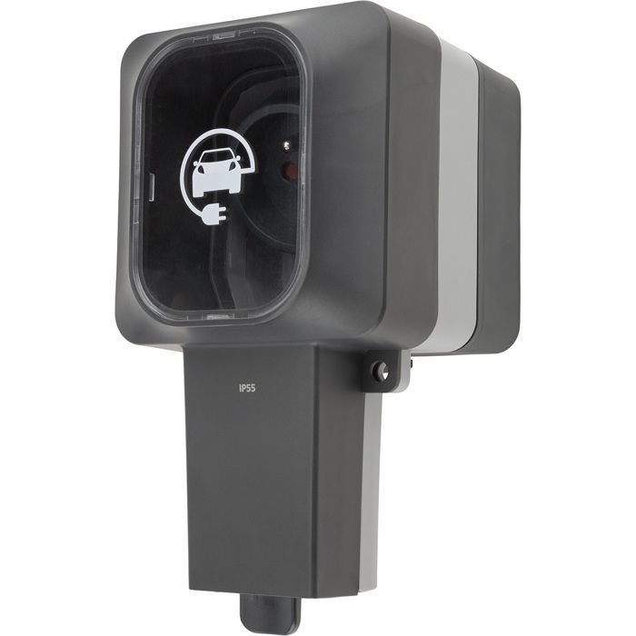 Enchufe Easy Charge reforzado de hasta 3,6 kW, IP55 y giratorio - Protec