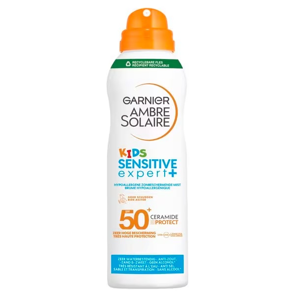 Garnier Ambre Solaire Kids Sensitive Expert+ SPF50+ opaľovacia hmla<br>150 ml