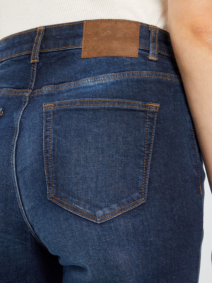 Calça jeans cintura alta regular - 38/28L - AZUL