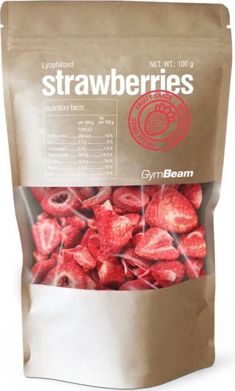 Lyofilizované jahody GymBeam