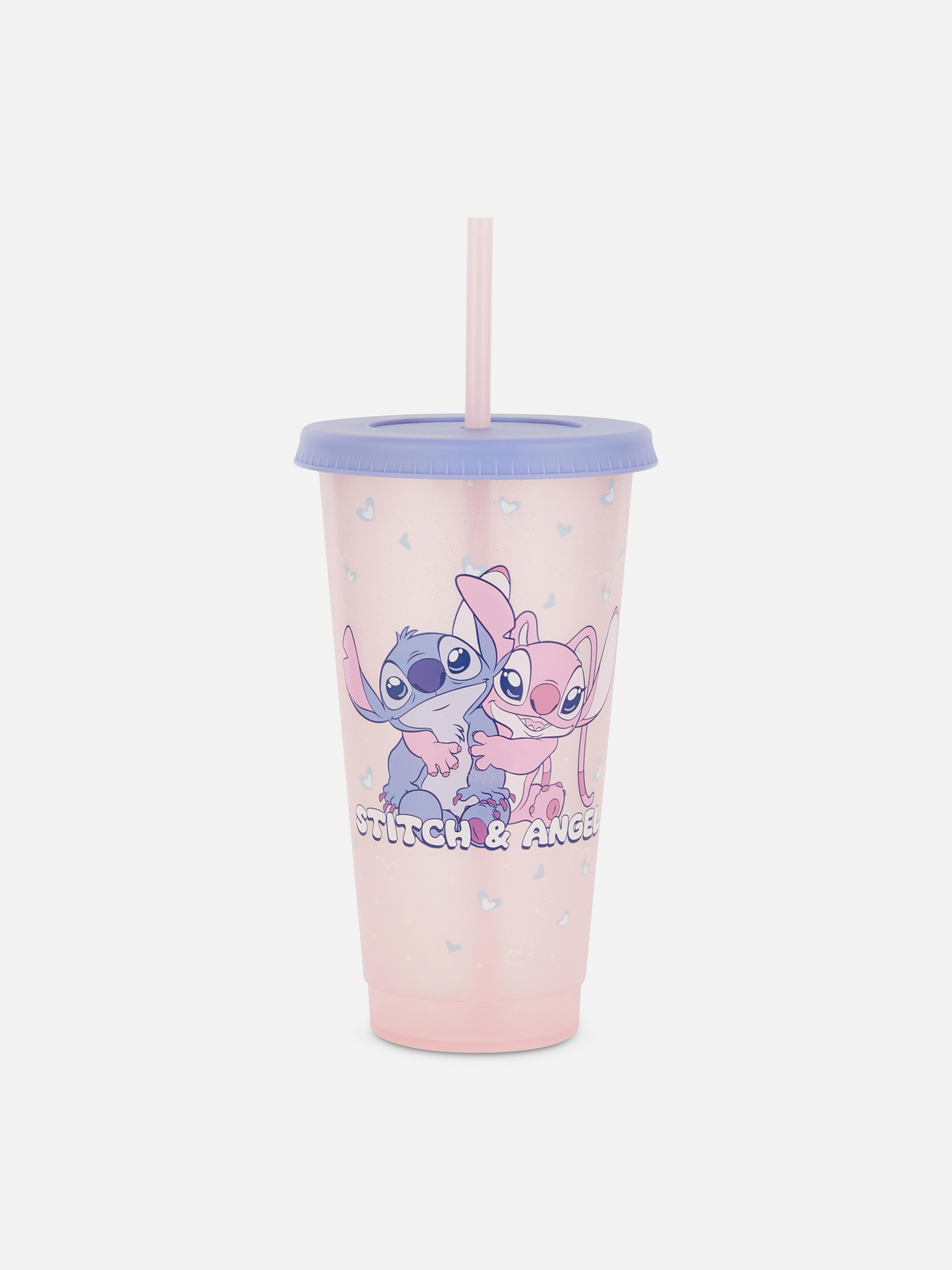 Cana cu sifon Disney Stitch O cană cu sifon Disney Stitch cu pai și capac detașabile
