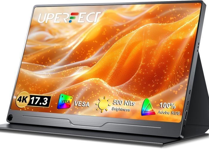 Écran portable ultra haute définition 4K de 17,3 pouces 3840*2160, rapport de contraste 1500:1, luminosité 500cd/m², 100 % AdobeRGB