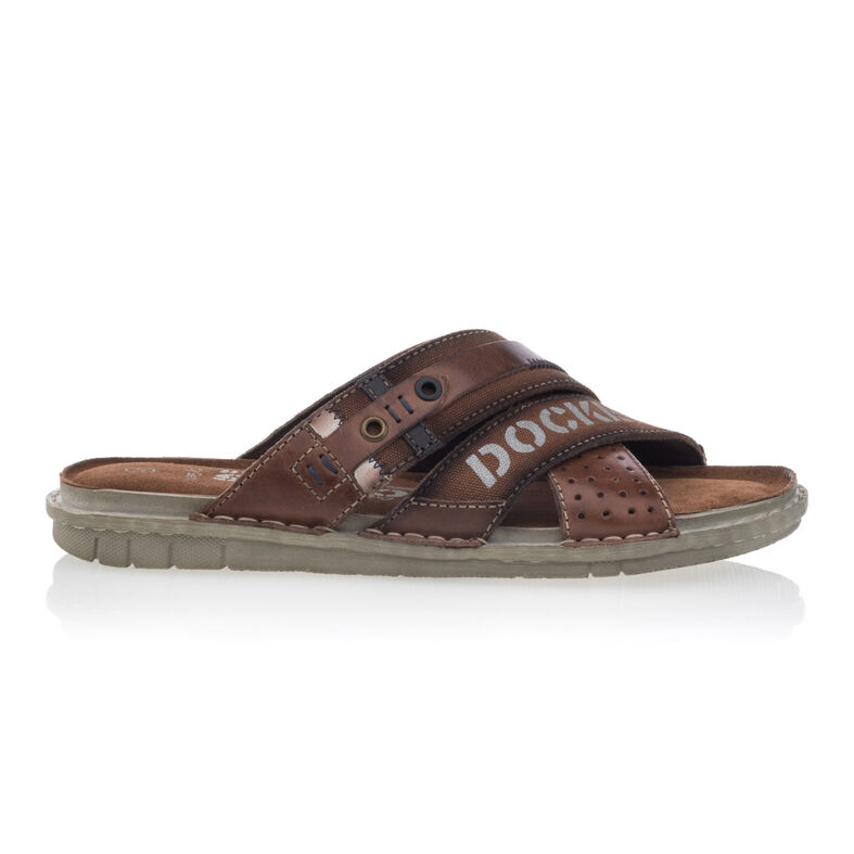  Sandálias masculinas marrons / Sapatos de bico aberto