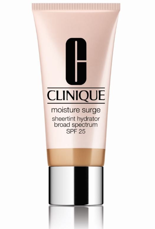 „Moisture Surge“ tonuotas drėkinamasis kremas su SPF 25. Prabangūs drėkikliai ir maitinamosios medžiagos.