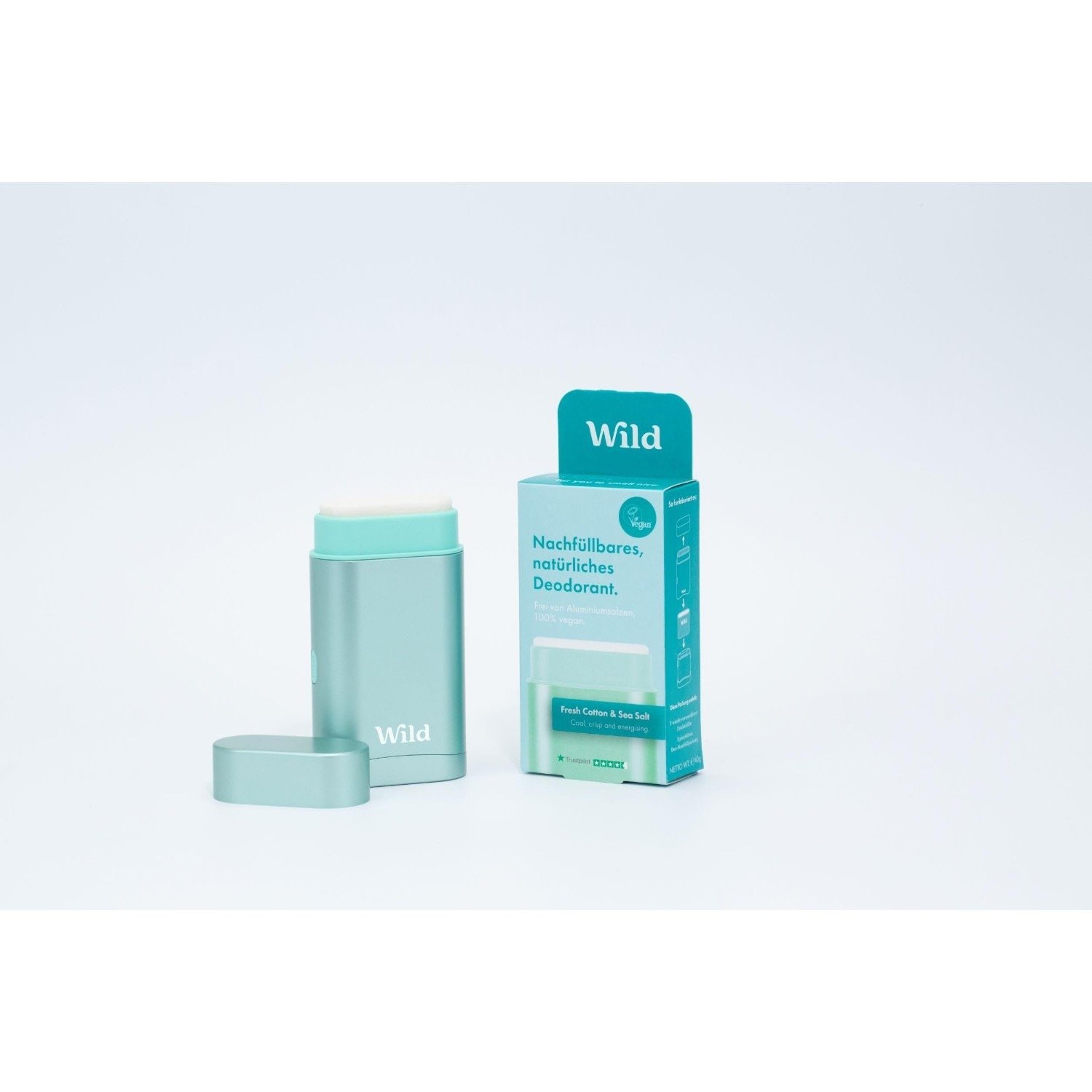 Deodorant Wild Fresh Cotton a morská soľ - 40 g