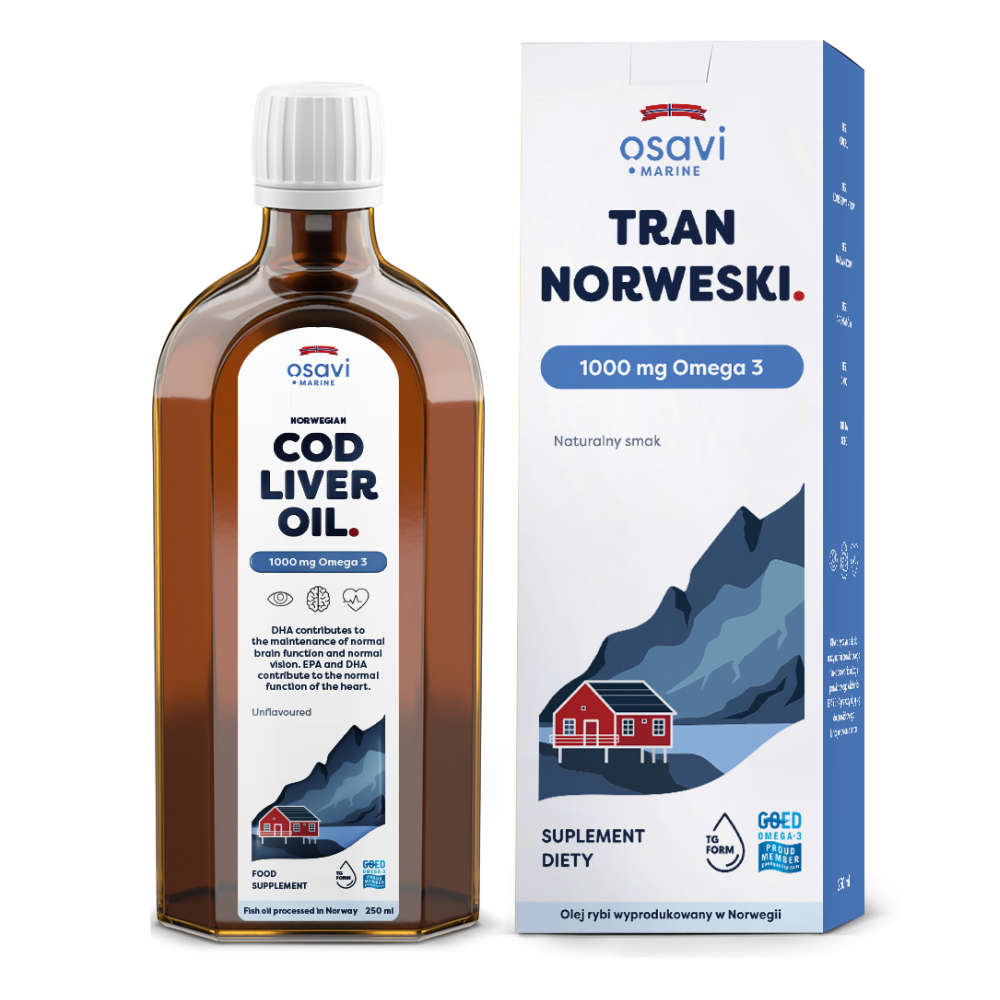 Osavi Norwegian Cod Liver Oil 1000mg Omega 3