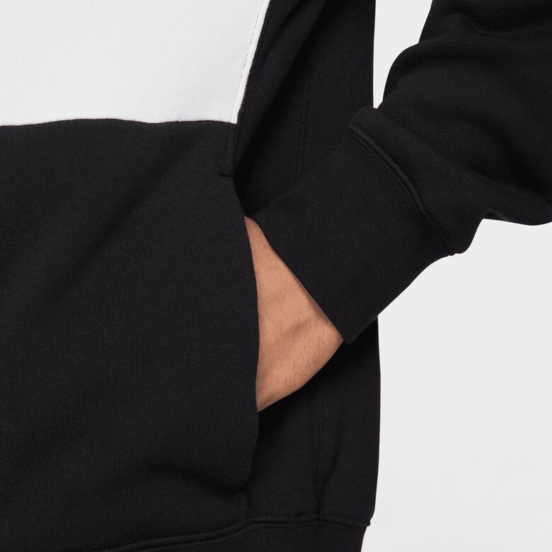 Club + French Terry Color-Blocking Hoodie