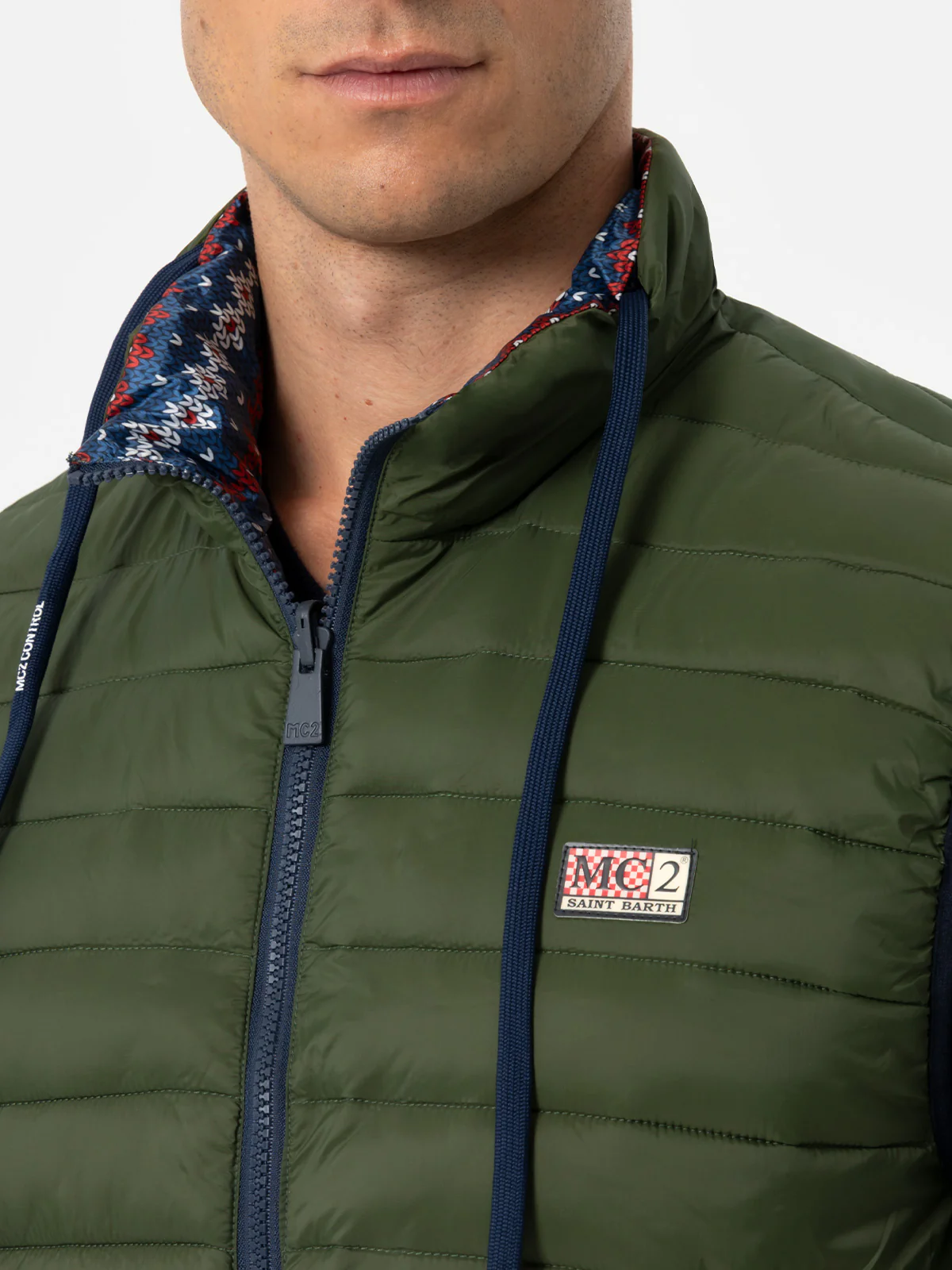 Chaleco acolchado verde militar para hombre de Aspen