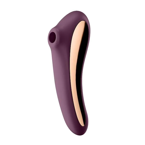 Satisfyer Masażer Dual Kiss Wine Red Masażer intymny