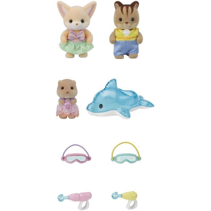 SYLVANIAN FAMILIES 5749 - Het babytrio bij het zwembad