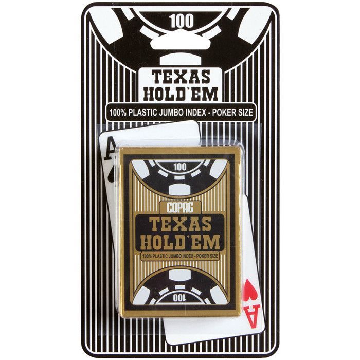 Jeu de Cartes Poker - CARTAMUNDI - Texas Holdem Gold - 100% plastique - Mixte