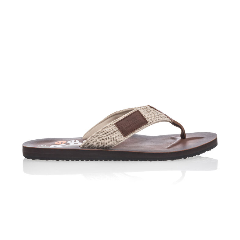 Férfi bézs színű flip-flop papucsok / tanga szandálok