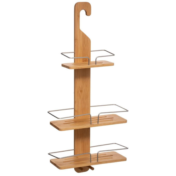 Półka łazienkowa wisząca NIV, 70 cm, bambusowa